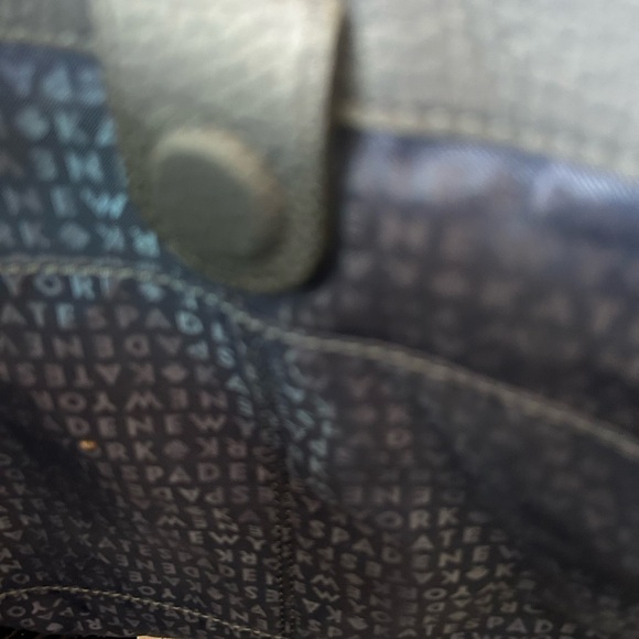 Kate Spade NWOT Large Navy Blue Pebble Leather Tote - Picture 7 of 11